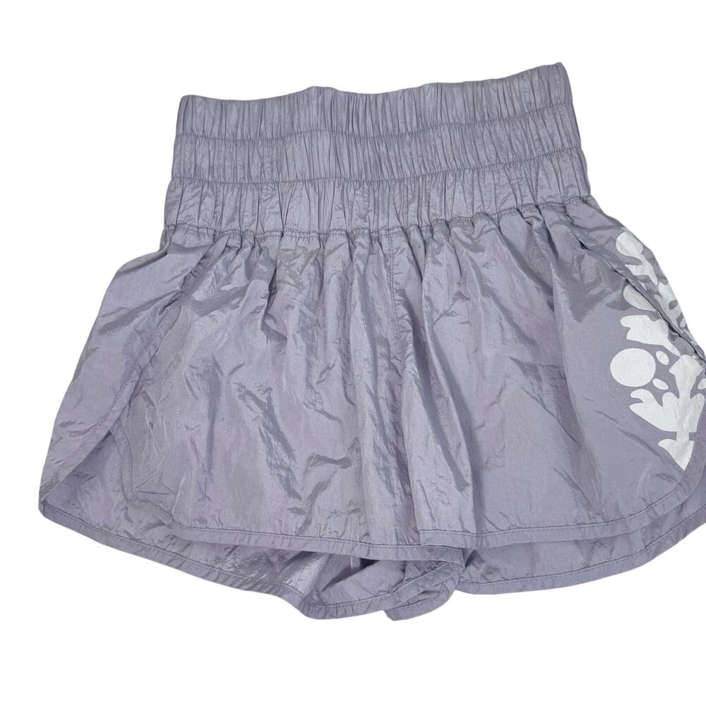 Free People The Way Home Logo Shorts purple size M runner - Picture 2 of 6